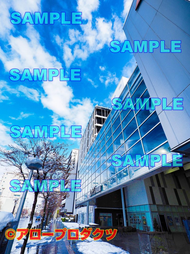 sce0021【ダウンロード画像　ユウタウン総曲輪　冬の空】