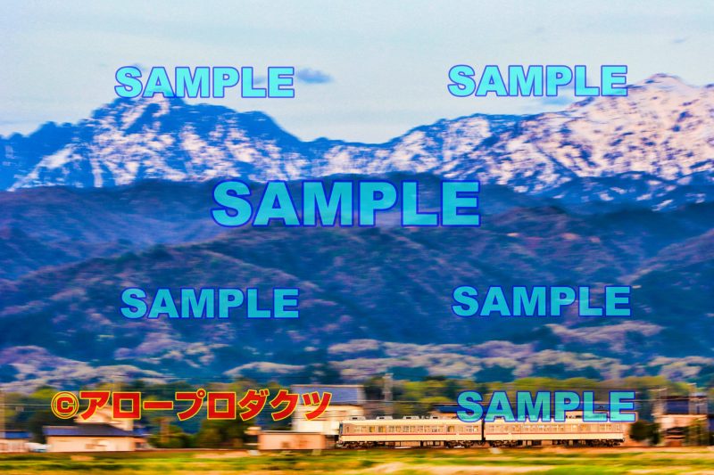 toy0070【ダウンロード画像　立山と富山地方鉄道の風景】