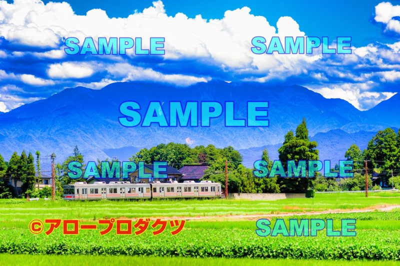 toy0072【ダウンロード画像　富山地方鉄道　のどかな風景】