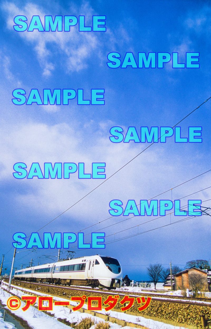 hrk0006【ダウンロード画像　冬の北陸線　683系特急電車】