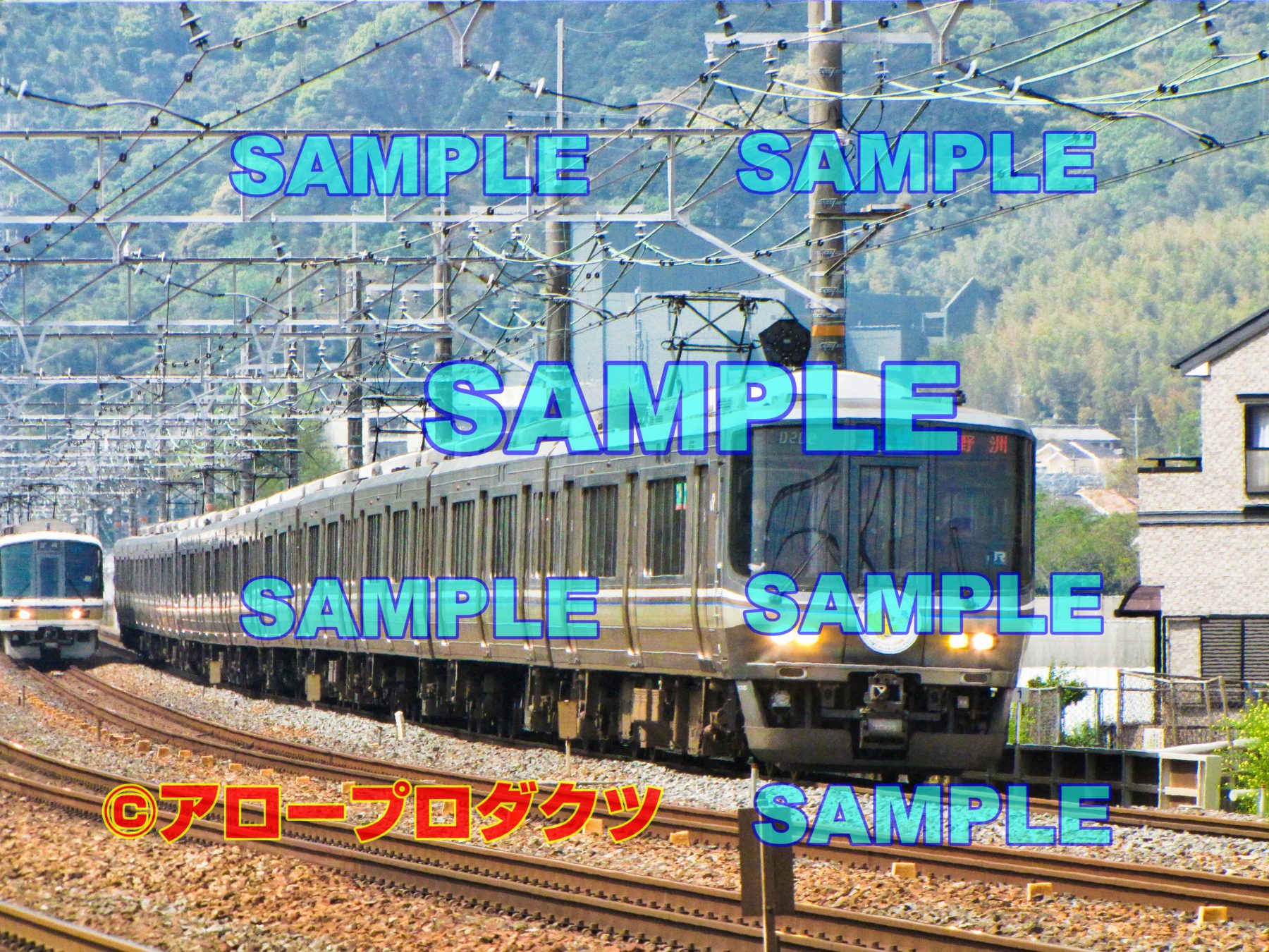 kin0044【ダウンロード画像 JR京都線223系新快速 はばタンヘッドマーク付き】
