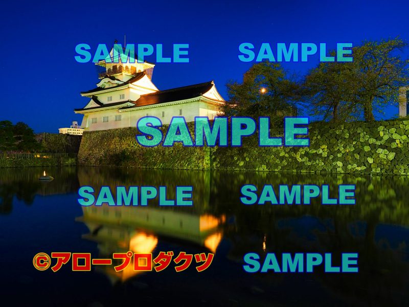 sce0145【ダウンロード画像　富山城　夜明け　横位置】