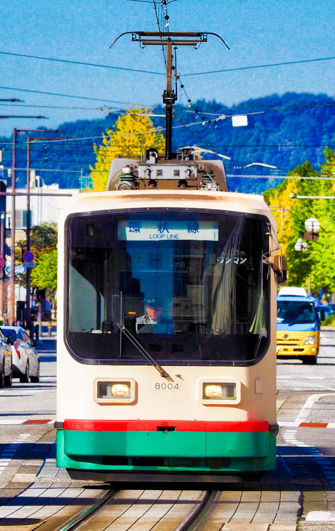 富山市電の環状線の写真｜Toyama city tram of loop line photos.